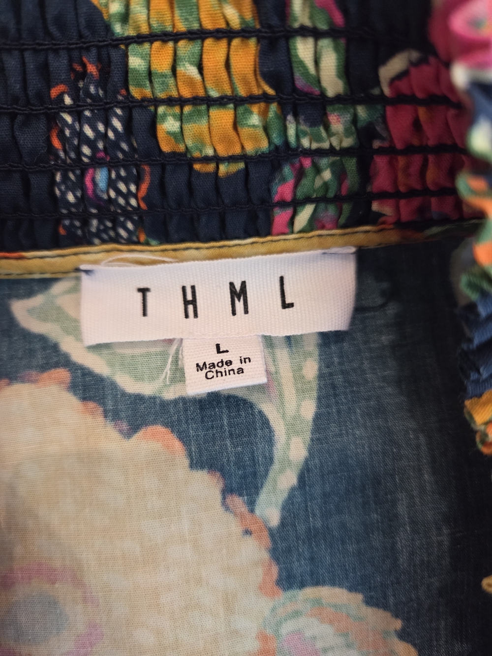 THML Colorful Botantical Print Top - Picture 4 of 6